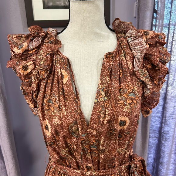 Ulla Johnson Ruffled Midi Dress - Picture 4 of 8